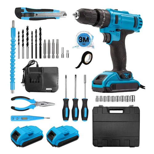 Masina de gaurit si insurubat, 30 accesorii, 2 acumulatori, 48V 8.0 Ah