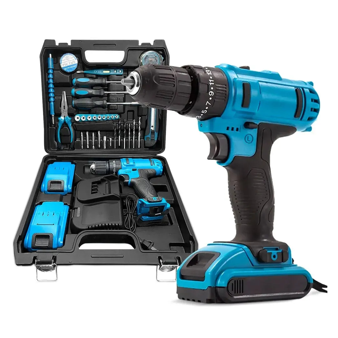 Masina de gaurit si insurubat, 30 accesorii, 2 acumulatori, 48V 8.0 Ah