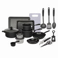 Set Complet Cu 22 De Piese Pentru Bucătărie Cu Oale, Tigăi, Wok, Tăvi, Ustensile, Accesorii